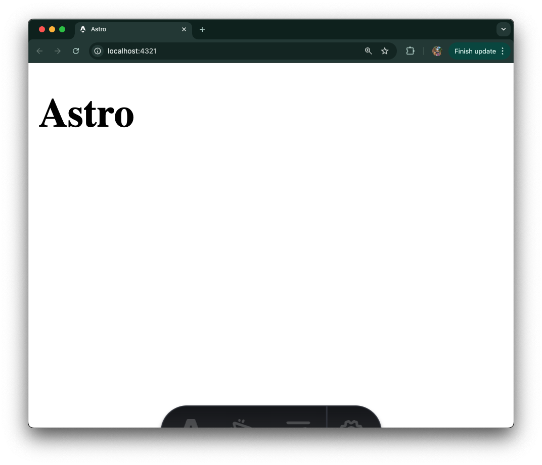 让 Astro 应用工作